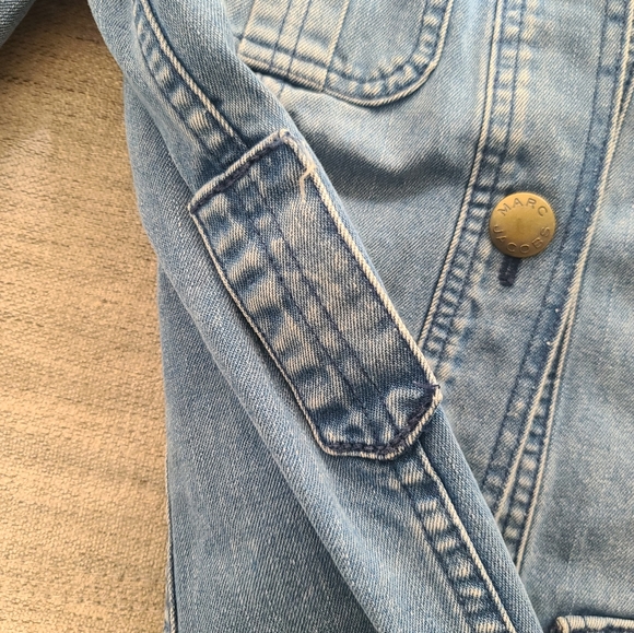 MARC JACOBS DENIM BUTTON DOWN JACKET SZ Small 100% cotton - Picture 8 of 10